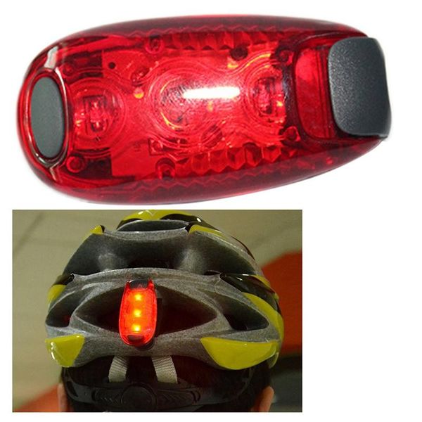 

bike cycling lights super bright 3 led light taillight safe lamp warning mountaineering backpack helmet run red
