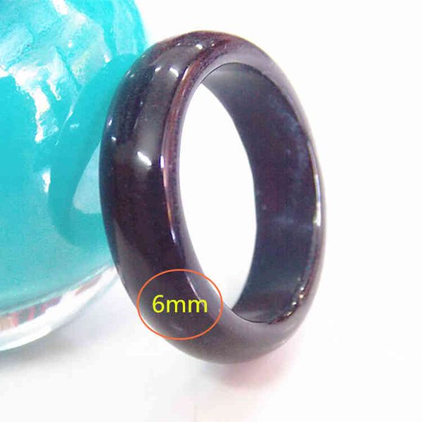 

rings crystal agate ring 6mm men's and women's obsidian bracelet personalized, Silver