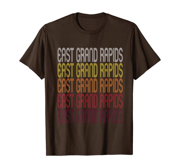 

east grand rapids, mi | vintage style michigan t-shirt, White;black