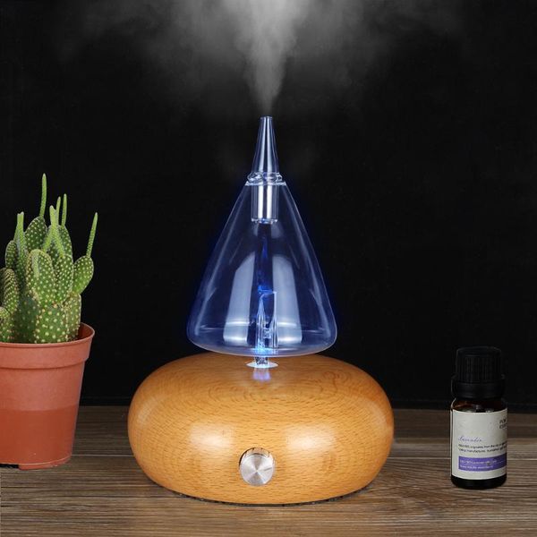 

essential oils diffusers glass reservoir nebulizing pure oil diffuser auto shut off led light aroma humidifier for home office