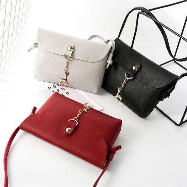 

korean version candy colors women small messenger bag fashion mini with deer toy shoulder bags handbag bolso bandolera