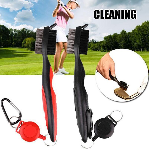 

golf balls golfs club brush grooves cleaning 2 sided putter wedges ball cleaner kit