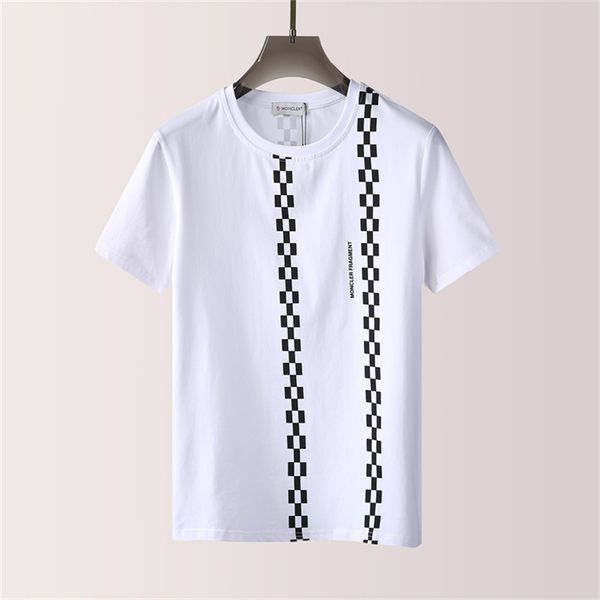 

2022 luxury casual mens t shirt new wear designer short sleeve 100% cotton wholesale black and white size m~3xl#10, White;black