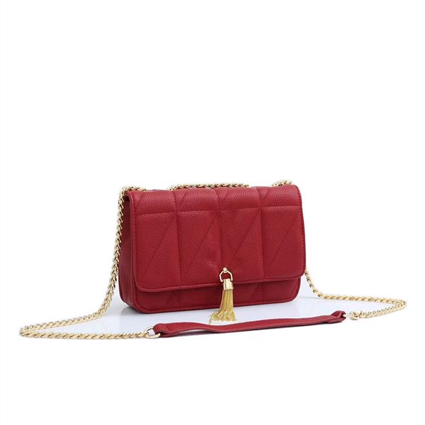 

2022 mini flap crossbody bag women tassel chain shoulder bags cosmetic phone pocket totes handbag wallet purse y004