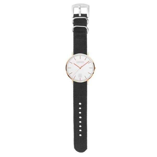 

watch bands 18mm canvas watchstrap waterproof strap fashion stitching band replacement wristband bracelet black, Black;brown