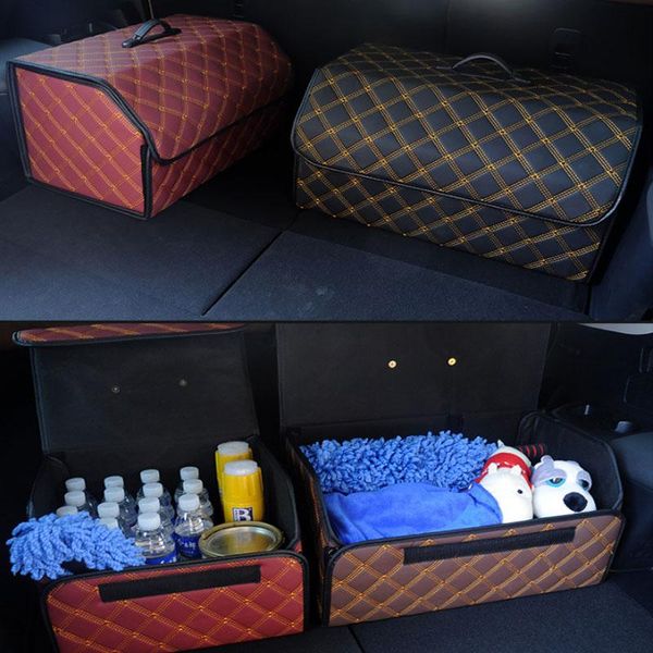 

car organizer auto accessories folding storage box tail items trunk large capacity