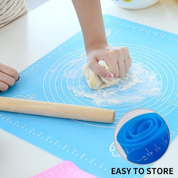 

rolling pins & pastry boards silicone non-stick kneading mat kitchen anti-slip cake baking tool sheet pads accessories