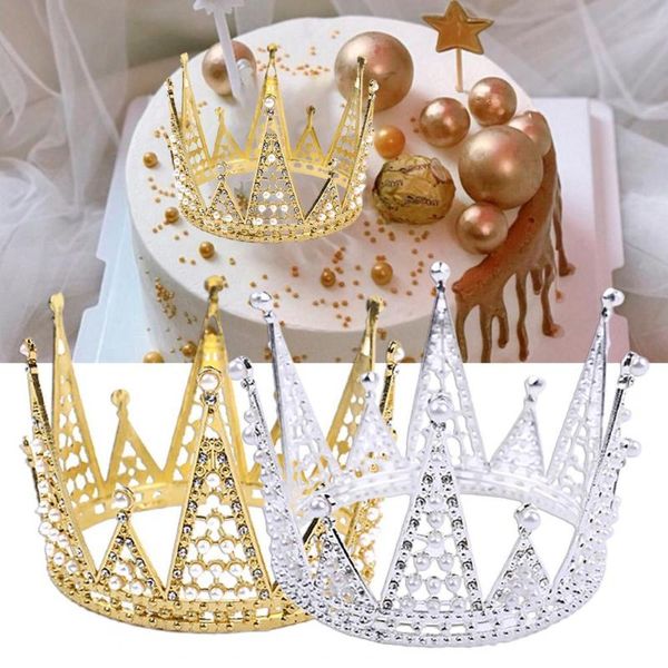 

other festive & party supplies alloy stunning rhinestones crown cake pickers round shape cupcakes er ornamental headwear accessories