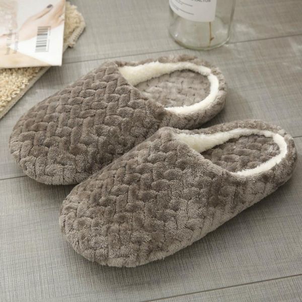 

japanese jacquard furry slides for women house slippers shoes anti-skid soft bottom mute flat 2021, Black