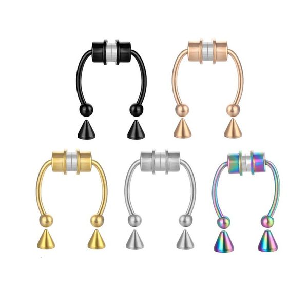 

stainless steel magnetic false shaped magnetic perforated puncture jewelry