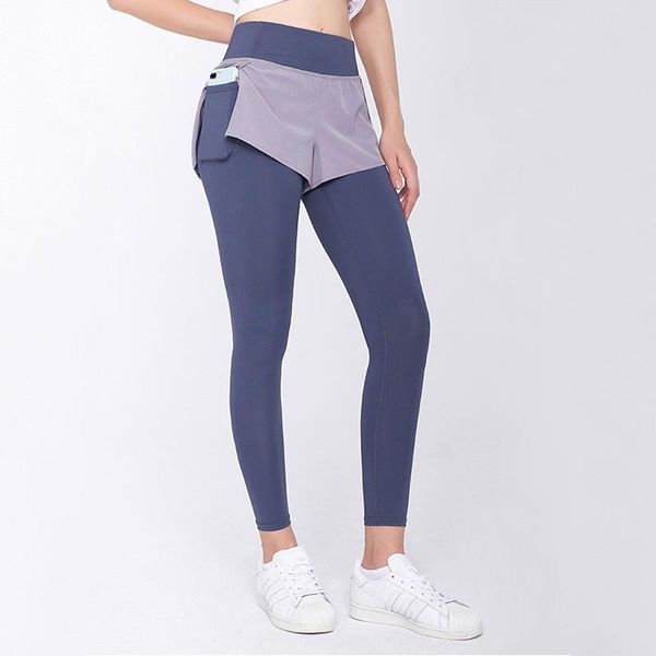

yoga outfit nancy tino pants women's large size fitness high elasticity thin waist fake two-piece leggings running