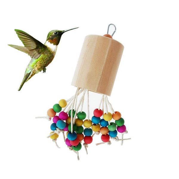 

other bird supplies parrot biting toy wooden bite resistant chewing hanging beads parakeet molar accessories