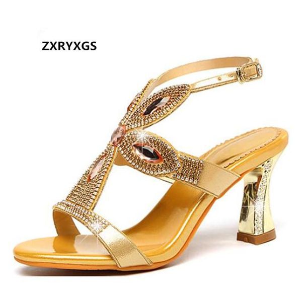 

high end rhinestone sandals women shoes heel open toe fashion banquet wedding genuine leather, Black