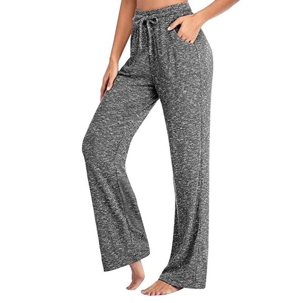 

yoga outfit leggins fashion women casual pants quick-drying trousers wide leg