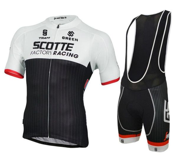 

racing sets 2021 gs scotte cycling jersey pro team men short sleeve clothing breathable mountain bicycle sportwear, Black;blue