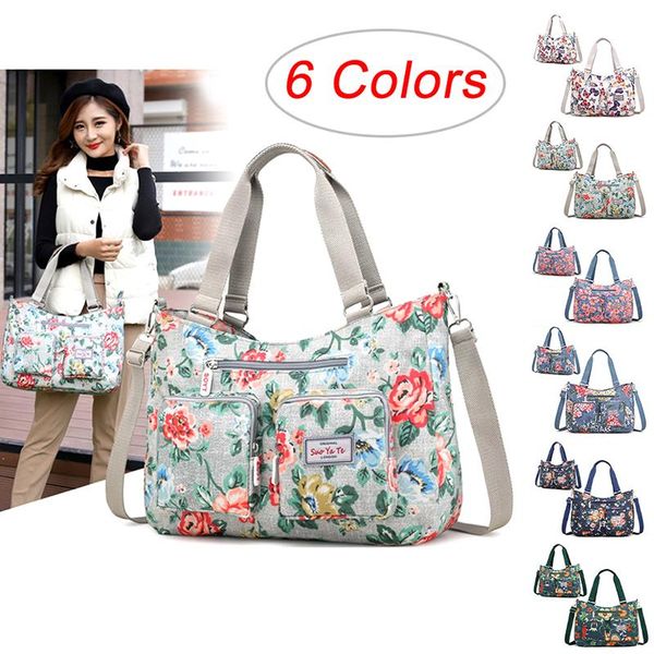 

women handbags printing shoulders bag waterproof leisure shopping multicolor duffel bags