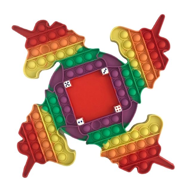 

rodent killing pioneer large rainbow unicorn chessboard children's puzzle toy on the desktop