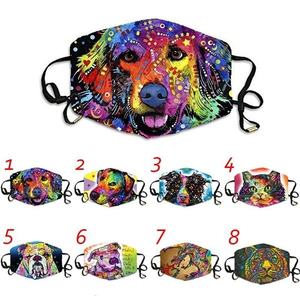 

snowflake animal oil 2021 painting 3d dust proof printing polyester mask