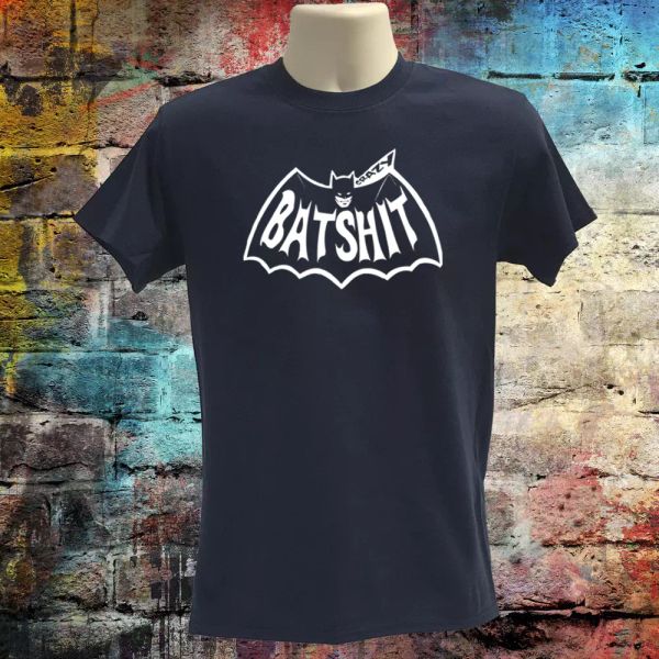 

Batshit crazy Tshirt, funny batman tee, graphic tee, super hero tshirt, Dc tee, White;black