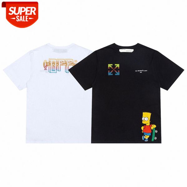 

ow whiteow simpson print oversized short-sleeved t-shirt #gh9a, White;black