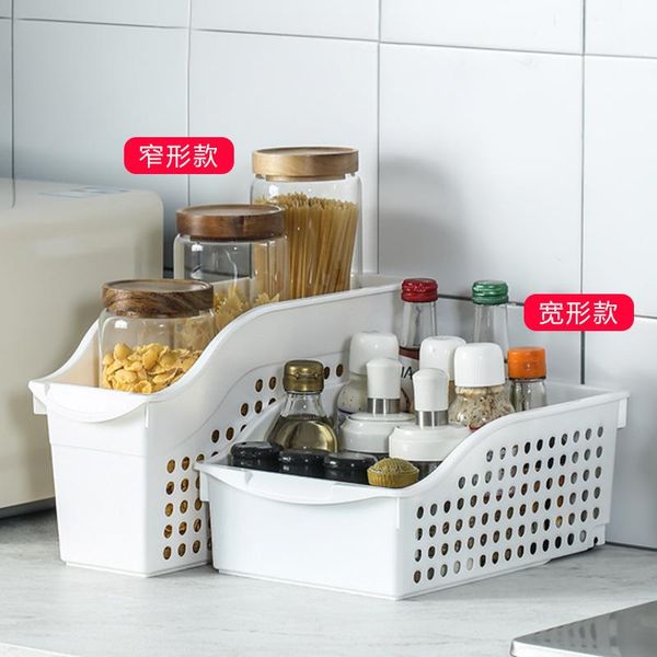 

tablecabinet belt wheel storage basket household kitchen seasoning bottle sorting box bathroom sundry baskets