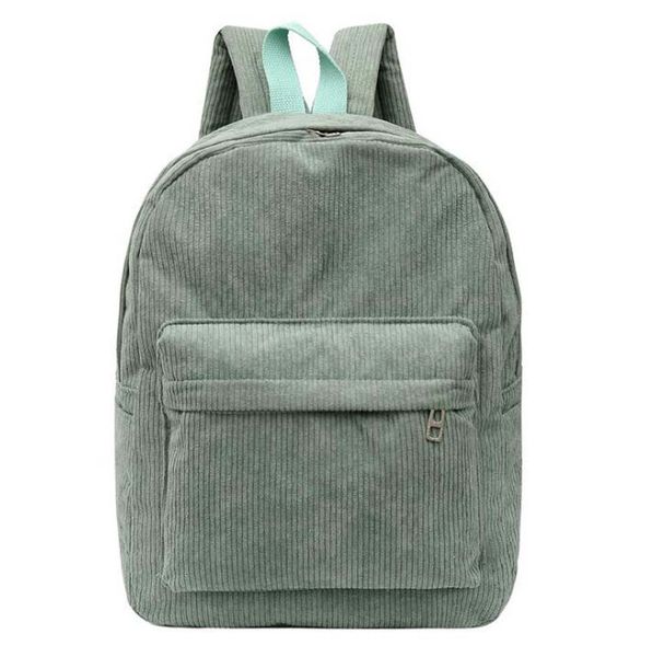 

5pcs backpack women corduroy large capacity sport school bag mix color