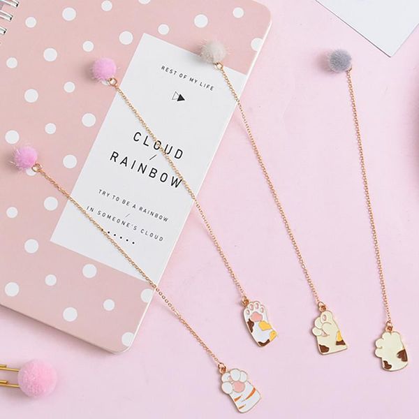 

bookmark lovefrom 1 pcs cartoon mwtal pendant student learning creative hanging note tag stationery school supply