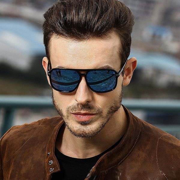

lx brand fashion polarized sunglasses men luxury brand designer vintage driving sun glasses male goggles shadow uv400 oculos de sol, White;black