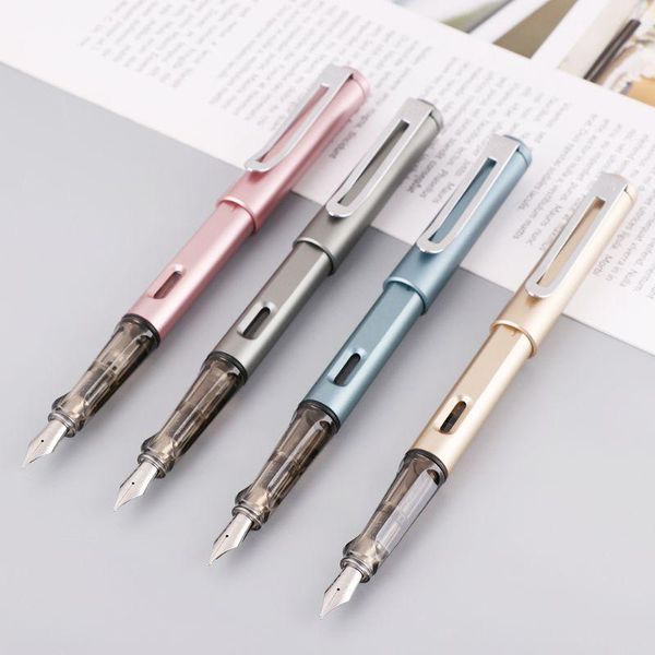 

jinhao 599-a luxury men fountain pen business student 0.5mm medium fine nib calligraphy school office supplies writing tool pens