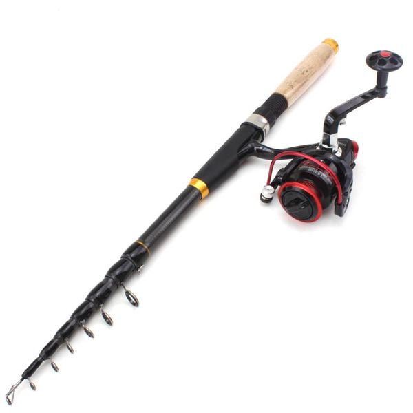 

1.8m-3.6m ultralight carbon fiber fishing rod and reels portable sea spinning pole travel ultra light carp boat rods