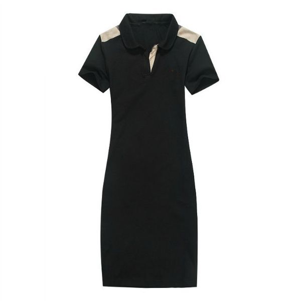 

fashion summer women dress short sleeve work business dresses clothing, Black;gray