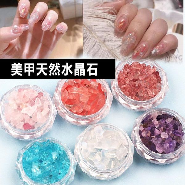 

nail art decorations decoration irregular stone japanese korean style color crystal agate manicure accessories, Silver;gold
