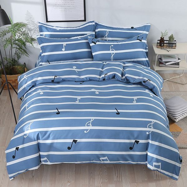 

sheet 4-piece thickened ground twill bedding set, home textile