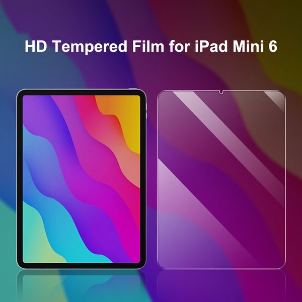 Ajuste de vidro temperado para ipad mini 6 protetores de tela anti-riscos hd filme protetor leve anti-azul