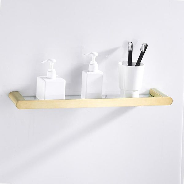 

bathroom shelves stainless steel brushed gold shower cosmetic shelf 1- layer organizer estantes esquineros para cocina