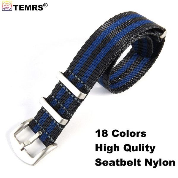

watch bands quality nylon straps 20mm 22mm solid military watchbands men women diving waterproof sport wristband belt bracelet, Black;brown
