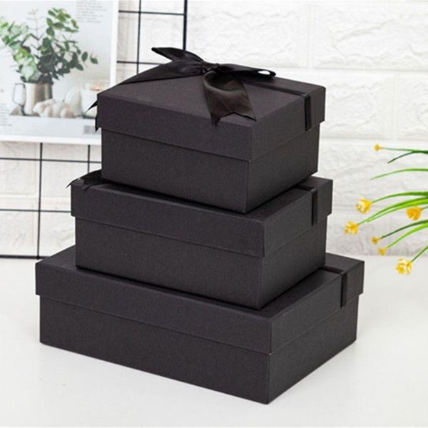 

gift wrap bow tie elegant black box eco-friendly high-quality cardboard for weddings birthdays holding jewelry candies retailsale