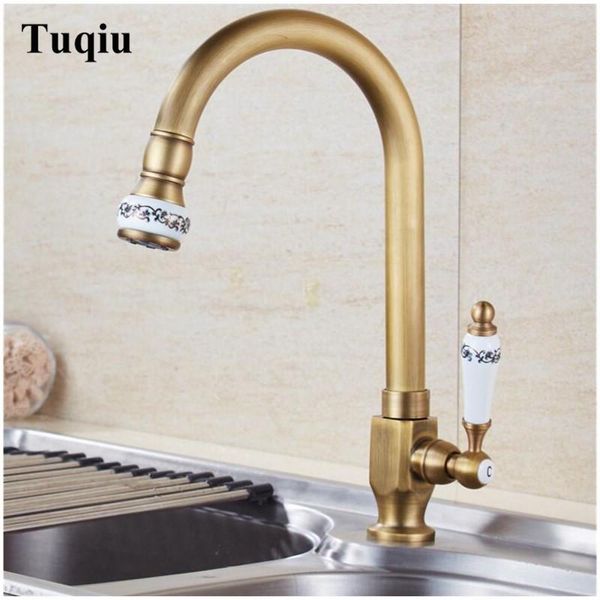 

bathroom sink faucets single cold tap antique brass deck mounted basin faucet