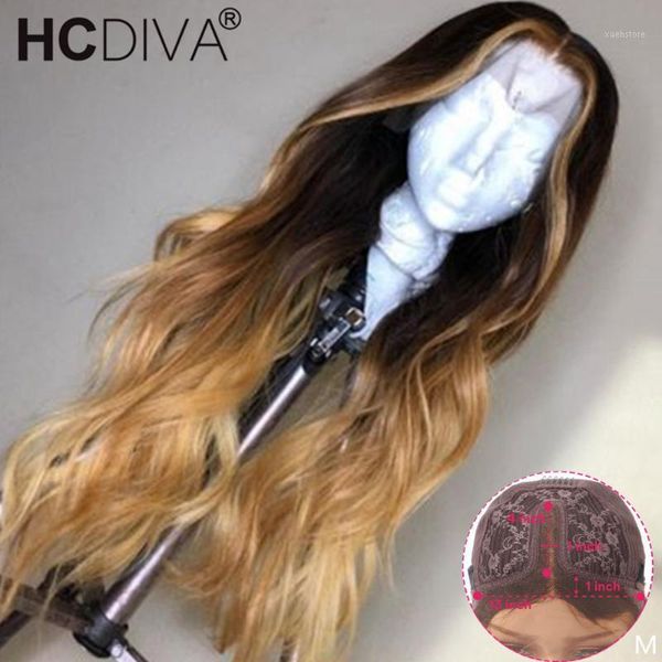 

ombre 4/27 body wave wig 613 blonde lace 150% t part ombr human hair wigs pre plcuked brazilian remy hair1, Black;brown