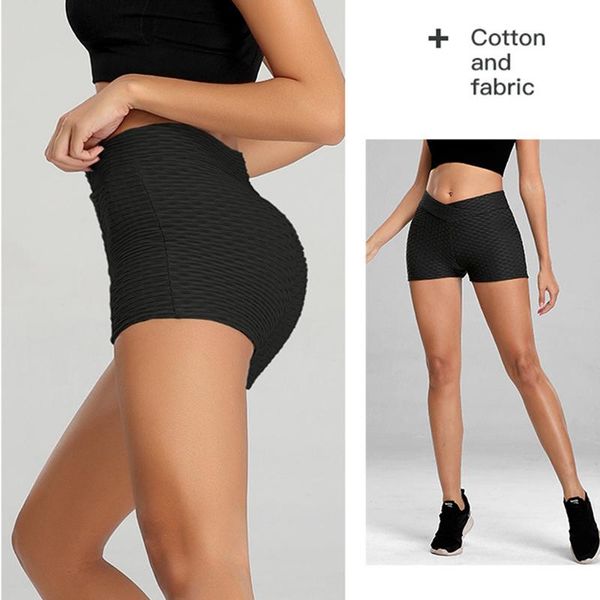 

yoga outfits women shorts solid 2021 fitness running sport short casual high waist breathable gym workout for female, White;red