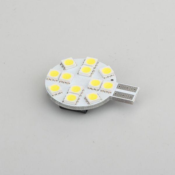 Светодиодные лампы T10 лампы клин 12smd 5050smd автомобиль 12V 24V 3W теплый белый белый