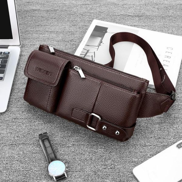 

men's tide bags outdoor sports multifunctional chest leisure purses mobile phone slung waist