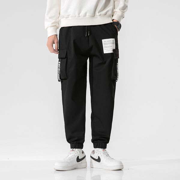 

men's pants 2021 spring black harem men casual loose joggers sweat trousers streetwear harajuku hip hop