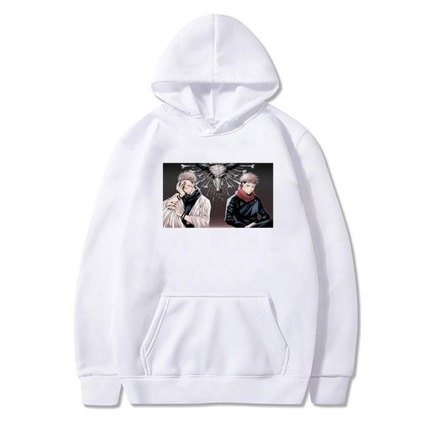 

men's hoodies & sweatshirts 2021 and women's cartoon sweatshirt jiu-jitsu kaisen fashion pattern anime hoodie, Black