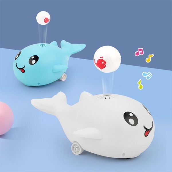 

electric fans t8df children creativity little whale fan suspension ball battery powered cute mini hand-held leafless small toys