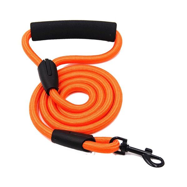 

dog collars & leashes s/m/l/xl leash 1pcs durable traction rope nylon for running walk train portable strap multicolors pet supplies