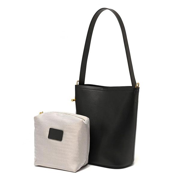

evening bags 2021 fashion winter composite bag women's genuine leather shoulder large capacity tote bucket