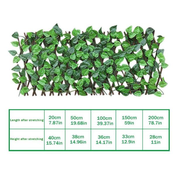 

fencing, trellis & gates us garden fence decor privacy wood with artificial flower leaves retractable extension fencing for courtyard home d