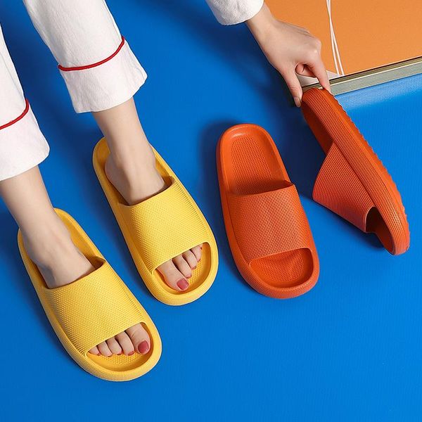 

slippers women fashion summer thick bottom shoes non-slip comfort outdoor beach male flip flops 4cm platform ladies sandals, Black