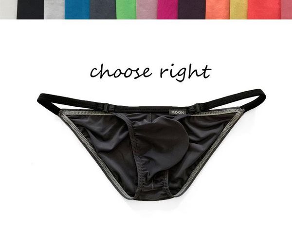 

underpants men's briefs ice silk underwear solid intouch multies colors 2pcs/set man's daily brief white yellow black red, Black;white